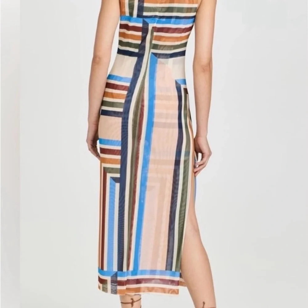 Misa Los Angeles Nakia Dress in Geo Stripe Size XS - Picture 4 of 8